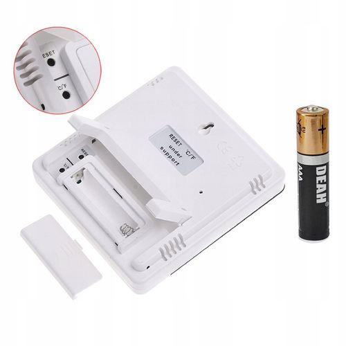 CYFROWY TERMOMETR HIGROMETR PŁASKI BIAŁY 6602 na Arena.pl