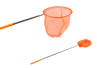 Siatka Na Motyle Owady Składana Teleskopowa 85 cm Pomarańczowa