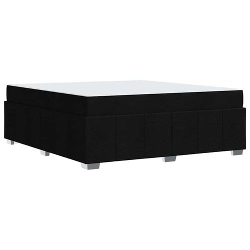 Ramka łóżka z materacem Czarny 180 x 200 cm tkanina na Arena.pl