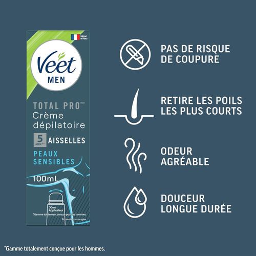 Krem Do Depilacji Pach Veet Dla Mężczyzn O Wrażliwej 100 Ml na Arena.pl