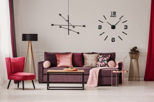 Zegar ścienny Diy BAST 3D czarny na Arena.pl