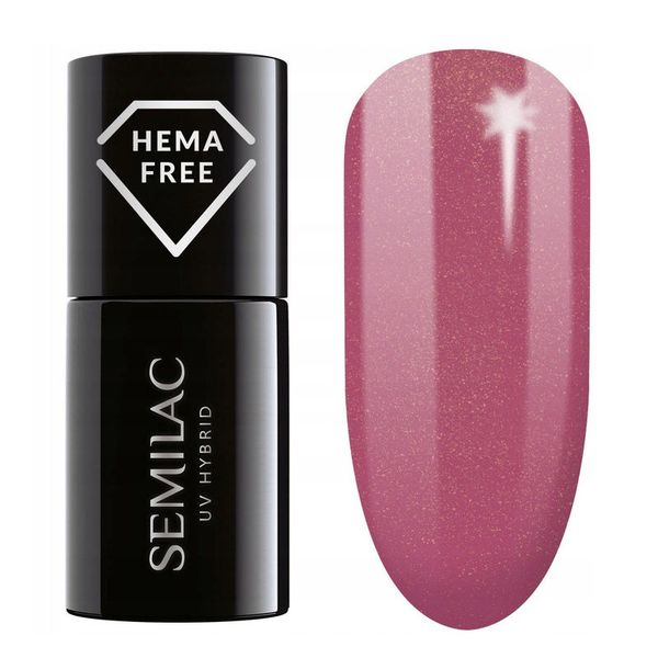 Semilac 377 Lakier hybrydowy Shimmer Stone Ruby 7ml zdjęcie 1