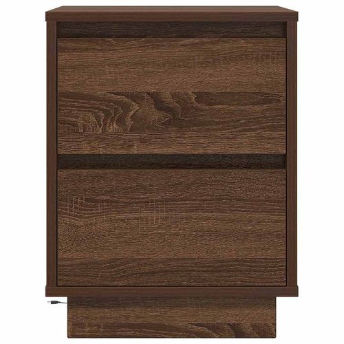 Szafka nocna z oświetleniem LED, brązowy dąb, 38x34x50 cm na Arena.pl