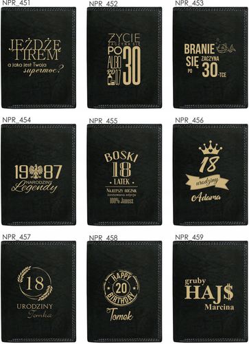 Eleganki męski portfel 100% SKÓRA dla strażaka na Arena.pl