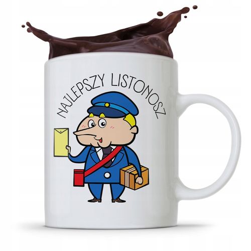 Kubek Prezent Dla Listonosza Najlepszy Listonosz Z Nadrukiem Ze Zdjęciem na Arena.pl