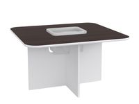 011 Stolik dziecięcy biało-wenge