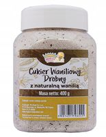 Cukier Waniliowy 2% z Naturalną Wanilią 400g Dobry w Wielorazowym Słoik
