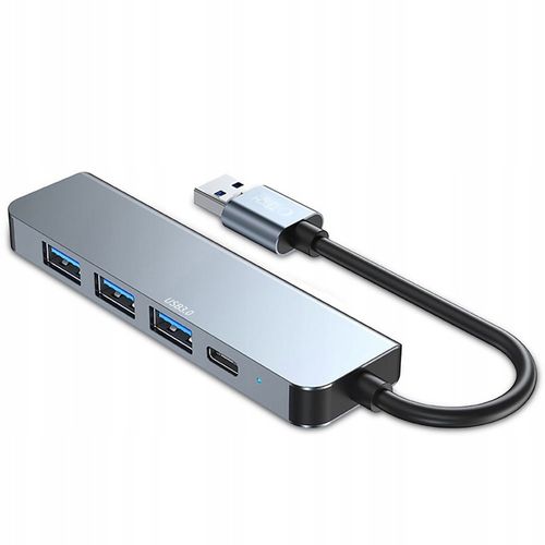 HUB ADAPTER ROZGAŁĘZIACZ ROZDZIELACZ USB-A 3.0 - USB-C TYPE-C DO KOMPUTERA na Arena.pl