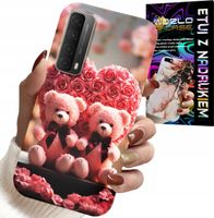 ETUI DO HUAWEI P SMART 2021 - RODZINKA RÓŻANYCH MISIÓW SERCE + SZKŁO