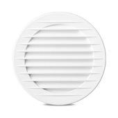 kratka okrągła z siatką fi 120 biała - rx 02-149