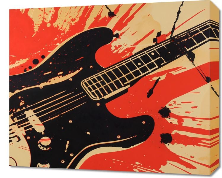 Obraz 60x50cm Gitara Elektryczna zdjęcie 1