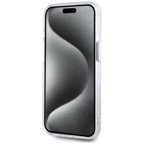 Etui Karl Lagerfeld do iPhone 15, Biały, MagSafe zdjęcie 5