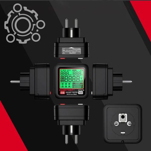 HABOTEST HT97D TESTER NAPIĘCIA GNIAZDEK SIECIOWYCH ELEKTRYCZNYCH DUŻY LCD na Arena.pl