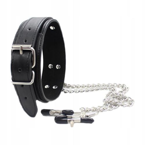 obroża collar with nipple clamps na Arena.pl