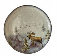 TALERZ ELK łoś deserowy KAMIONKA śr. 20cm