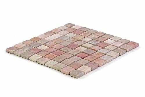 Mozaika marmurowa Garth na siatce czerwona 1m2 na Arena.pl