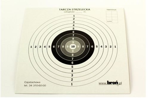 Tarcze papierowe 17x17 cm 100 szt. na Arena.pl