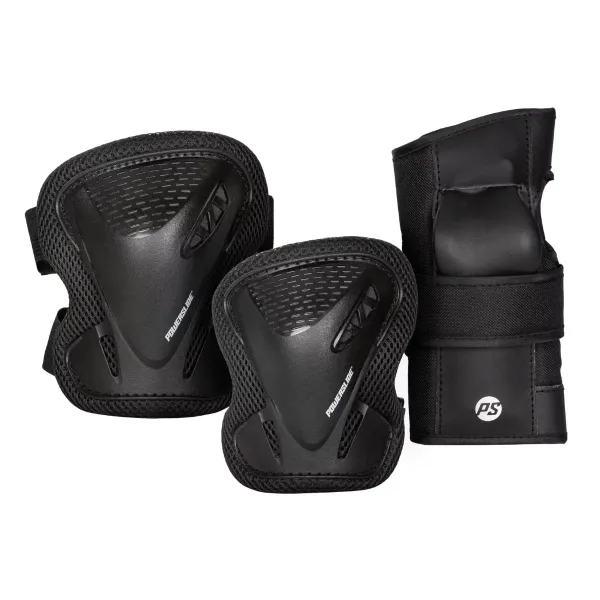 Zestaw 3 Ochraniaczy Powerslide Basic Adult Black L zdjęcie 1