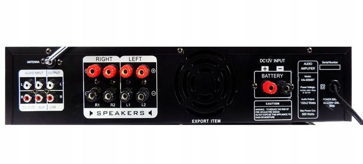 KOLUMNY ESTRADOWE 600W WZMACNIACZ 300W BLUETOOTH zdjęcie 4