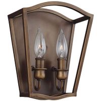 Ścienna LAMPA antyczna Yarmouth FEISS FE-YARMOUTH-2W Elstead metalowa klatka brąz