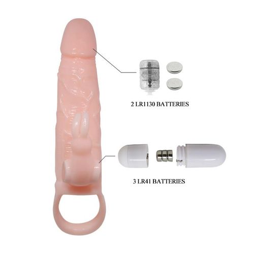 przedłużka wibrująca wielostopniowa baile brave man skin 15 cm na Arena.pl