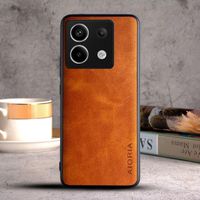 Etui AIORIA Vintage LEATHER do Xiaomi Redmi Note 13 4G pomarańczowy