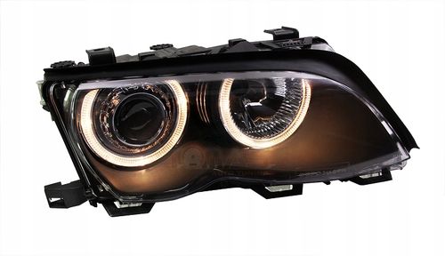 Reflektory przednie BMW E46 RINGI BLACK Sedan/Tour na Arena.pl