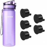 BUTELKA AQUAPHOR CITY 0,5L FIOLETOWY + 5 FILTRÓW