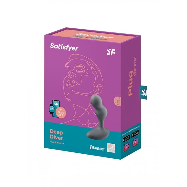 Satisfyer Deep Diver Connect App Grey zdjęcie 3