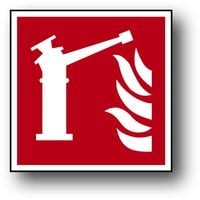ZP-14 ZNAK PŁYTA BHP 15x15 PPOŻ. DZIAŁKO GAŚNICZE