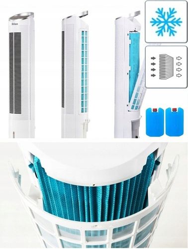 WENTYLATOR KLIMATOR KLIMATYZER 60W JONIZACJA KOLUMNOWY SMARTFON TUYA WI-FI na Arena.pl