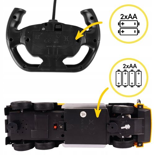 CIĘŻARÓWKA SAMOCHÓD KOPARKA RC ZDALNIE STEROWANY AUTO NA PILOTA DLA DZIECI na Arena.pl