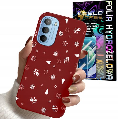 ETUI DO MOTOROLA MOTO G31 4G / G41 4G - ŚWIĄTECZNE WZORY CHOINKA + FOLIA na Arena.pl