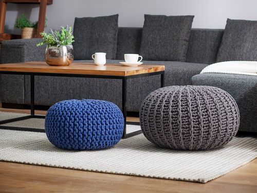 Puf 50 x 35 cm szary CONRAD II na Arena.pl