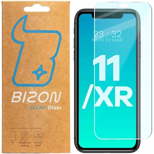 Szkło hartowane Bizon do iPhone 11/ XR, szybka zdjęcie 1