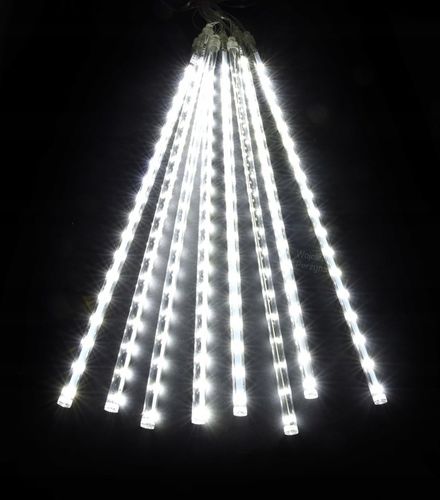 SOPLE METEORY BIAŁE ZIMNE LED LAMPKI PADAJĄCY ŚNIEG 30cm BIAŁY ZIMNY na Arena.pl