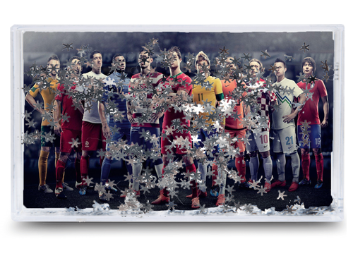 Akwarium - Ramka wodna 3D - Messi, Ronaldo, Neymar na Arena.pl