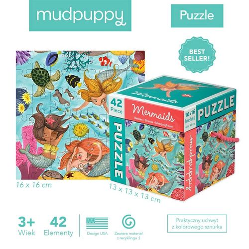 Mudpuppy Puzzle Syreny 42 elementy 3+ na Arena.pl