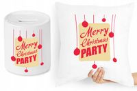 Na Święta Zestaw Poduszka + Skarbonka Prezent Z Nadrukiem Ze Zdjęciem