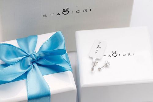 Złote kolczyki KBD0632 - Diament na Arena.pl