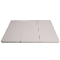 materac gimnastyczny Satellite PU 150x100x8 cm - trzyczęściowy beżowy