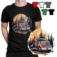 KOSZULKA T-SHIRT MĘSKI WZORY DO WYBORU - TIR CIĘŻARÓWKA AUTA - S