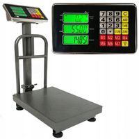 2X Waga Magazynowa Elektroniczna Sklepowa LCD 150kg Platformowa Towarowa Mo