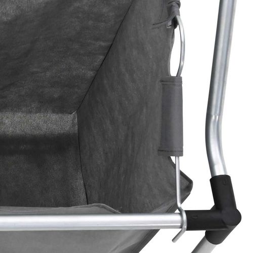 Kosz na pranie z kółkami 3 przegrody szary na Arena.pl