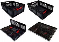 skrzynka składana 600x400x219mm czarna