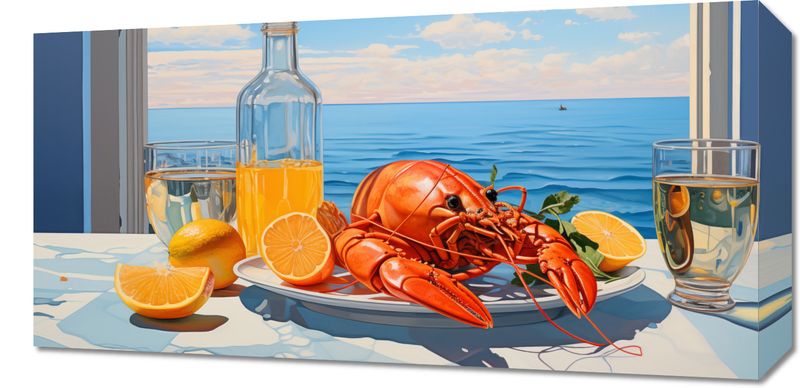 Obraz 60x30cm Homary Nie Do Pary zdjęcie 1