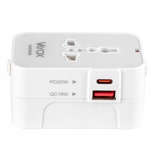 PRZEJŚCIÓWKA ADAPTER GNIAZDKA PODRÓŻNY UK USA EU CAŁY ŚWIAT ŁADOWARKA na Arena.pl