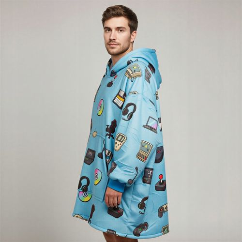 KOC BLUZA Gruba Kocobluza Oversize Futrzak XXL Męska Dla Chłopaka na Arena.pl