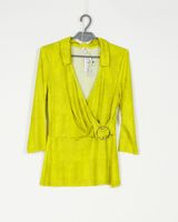 BLUZKA DAMSKA ZIELONA WĘŻOWA NA ZAKŁADKĘ RIVER ISLAND R. 40