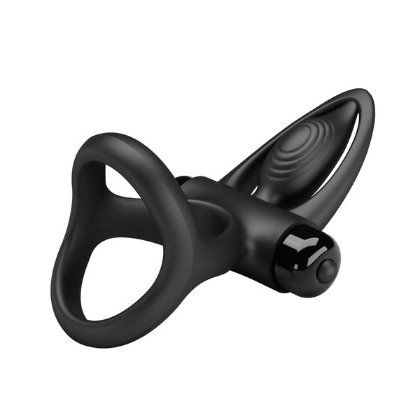 Pretty Love - Vibration Cock Ring Black, 10 Vibration Functions zdjęcie 7